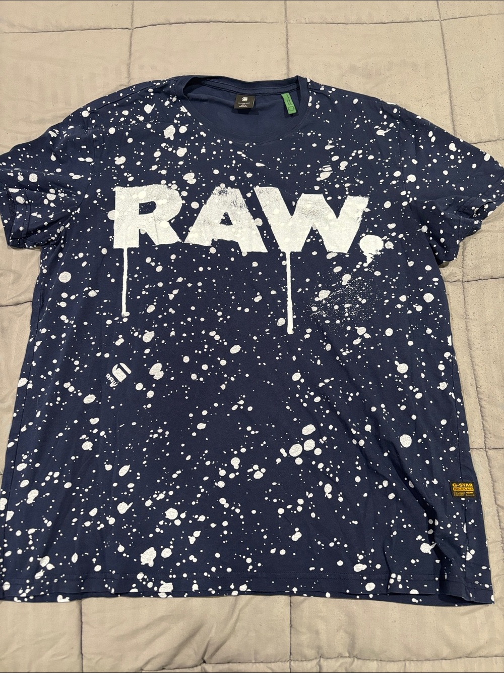 G star raw Splatter Navy Men's T‑Shirt